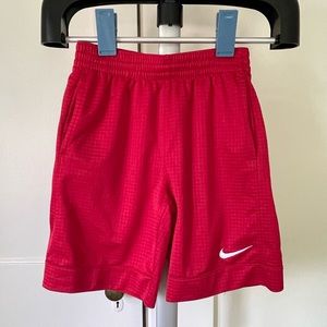 Nike Boys Red Athletic Shorts, Size - Medium